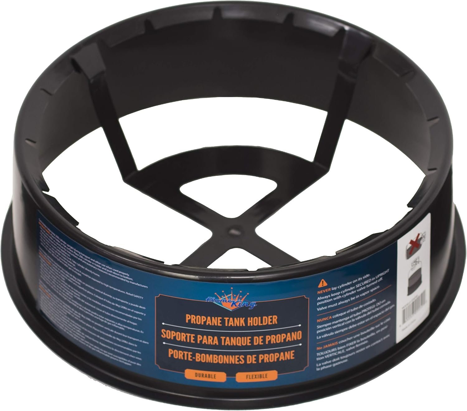 Flame King YSNPBS Propane Tank Stabilizer – Portable Base Support for 20 lb LP Cylinders with Anti-Tip Design - Image 2