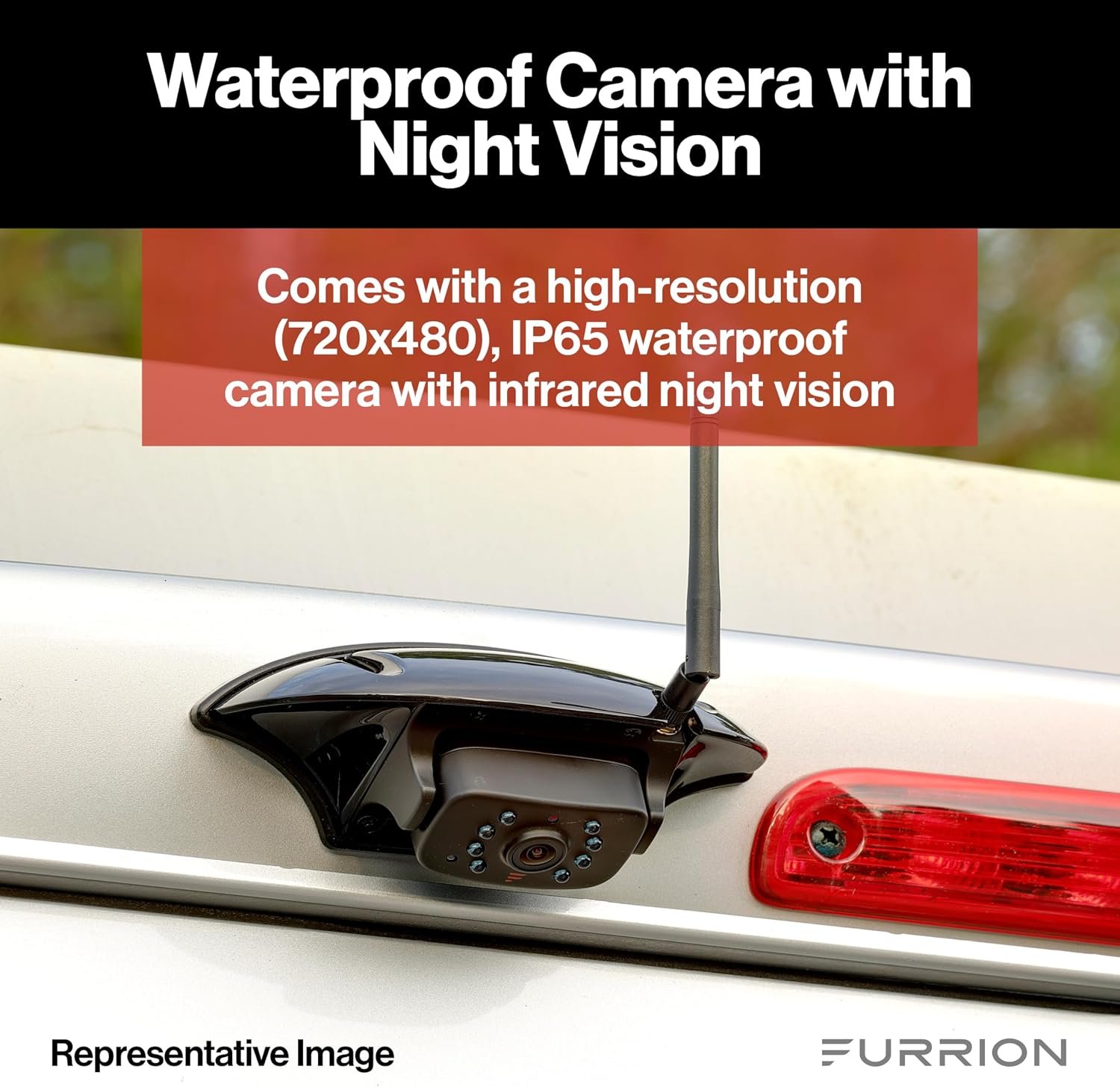 Furrion Vision S 4.3in Monitor and Single Doorway Camera System – RV Observation and Entry Monitoring Package - Image 4