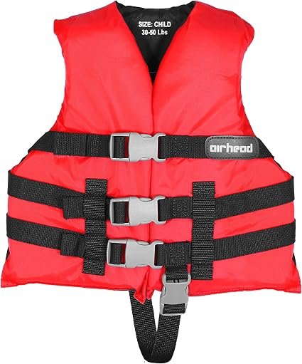 Airhead 3000202ARD General Purpose Life Vest – Adult Personal Flotation Device for Boating and Water Recreation