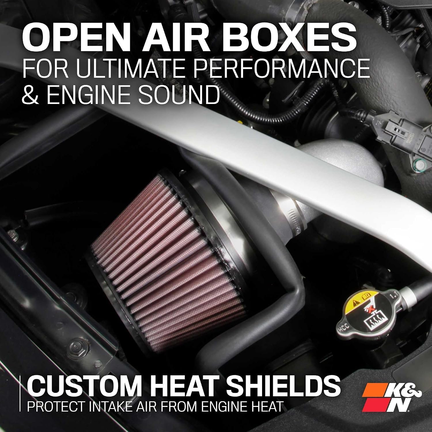 K&N 69-5318TS Typhoon Performance Air Intake System – Aluminum Intake Upgrade with Reusable Cotton Filter - Image 6