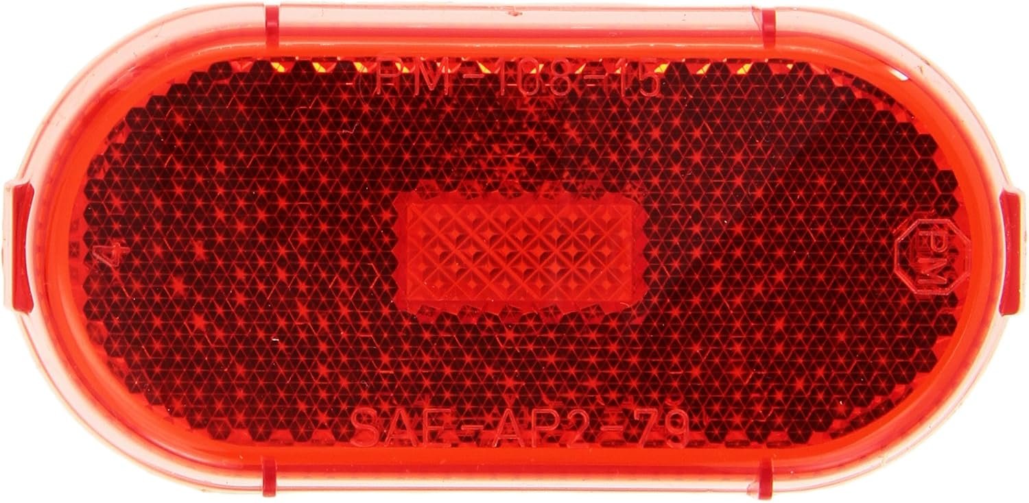 Peterson 10815R Replacement Lens – Red Direct-Fit Lens for Compatible Peterson Rear Lighting Assemblies