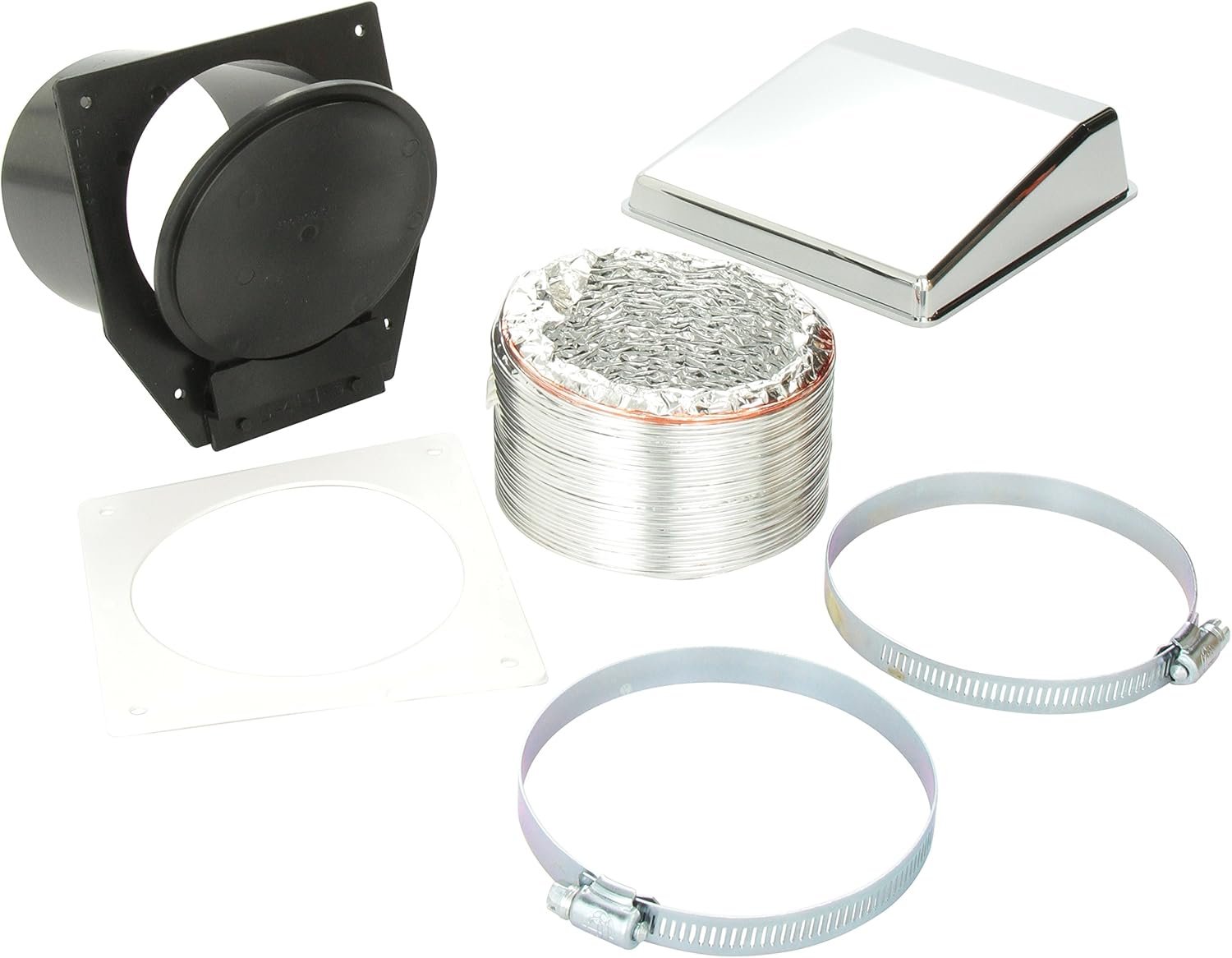 Westland VID403AC Deluxe Dryer Vent Kit – Chrome Exterior RV Dryer Vent Assembly for Splendide Laundry Systems