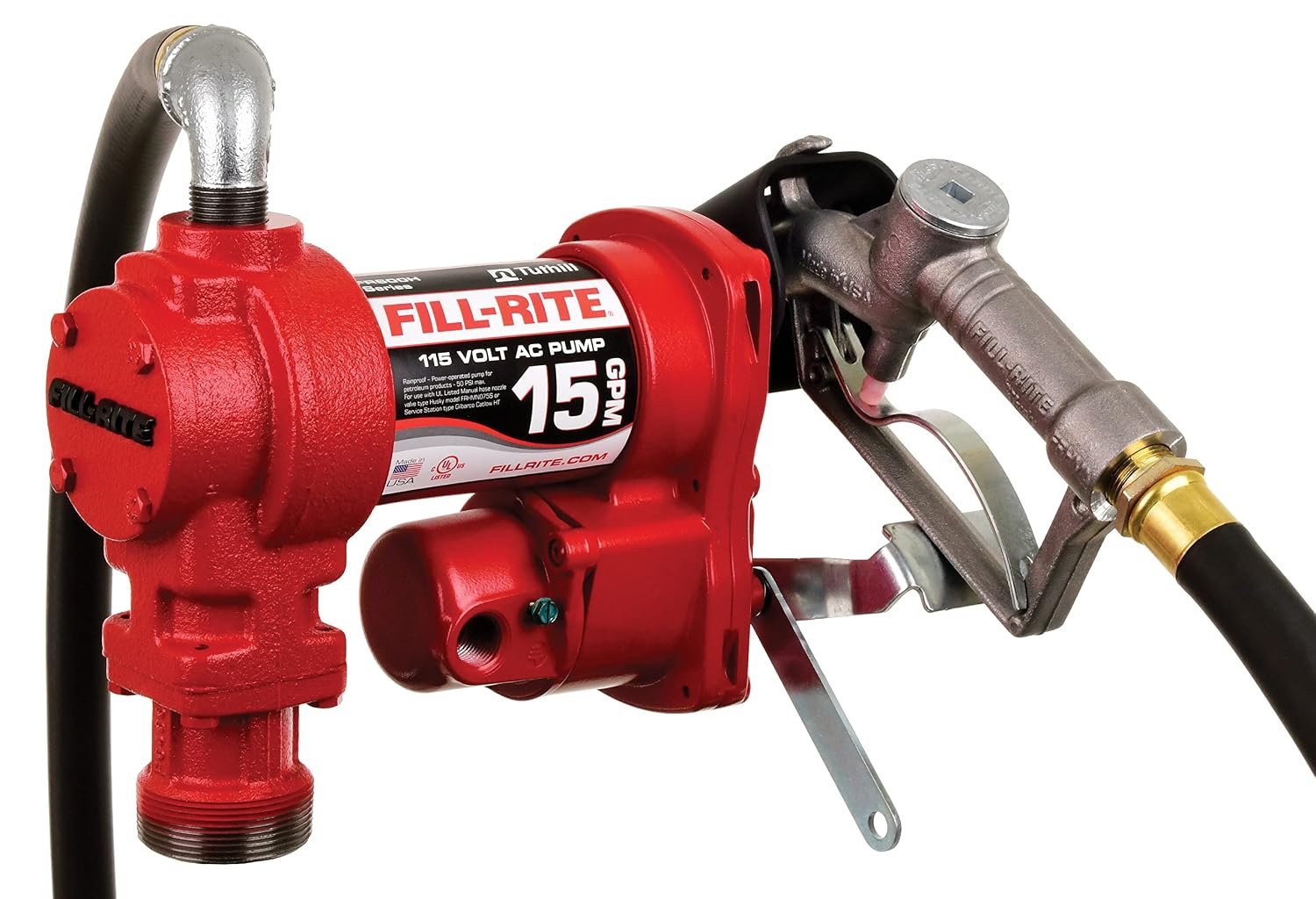 Fill-Rite FR610H 115V AC Fuel Transfer Pump – 13 GPM Cast Iron Pump for Gasoline, Diesel, and Kerosene Transfer