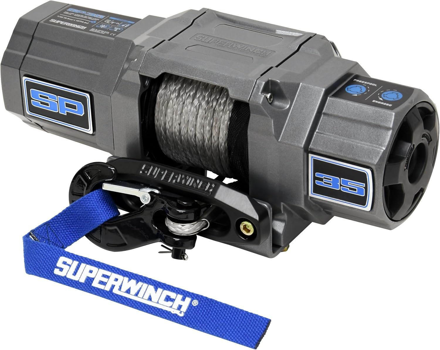 Superwinch 1135250 SP 35SR Powersports Winch – 3,500 lb Capacity – 7/32 in x 40 ft Synthetic Rope – IP68 Rated - Image 2