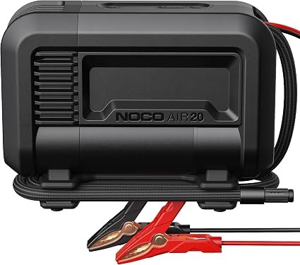 NOCO AIR20 Portable Air Inflator – 20A Lithium Compressor with Digital Gauge, 100 PSI Output and Auto Shutoff