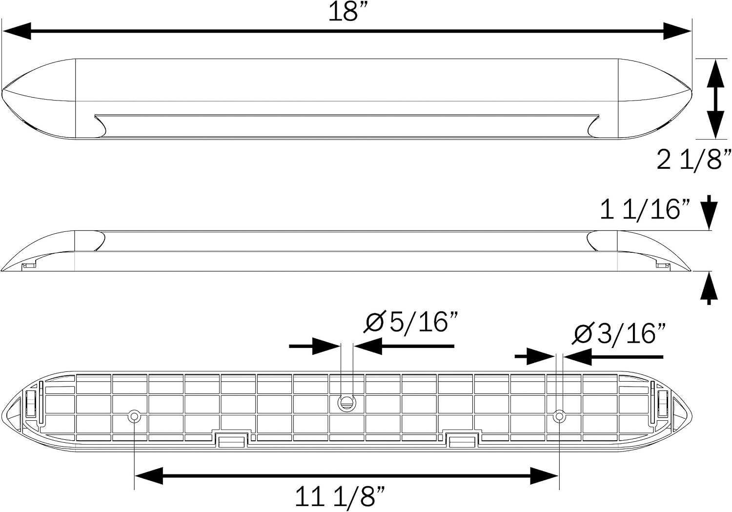 Optronics ILL71CBAWN 16ft LED Awning Light Strip – 12V White Lighting with Integrated Switch and Adhesive Mount - Image 3