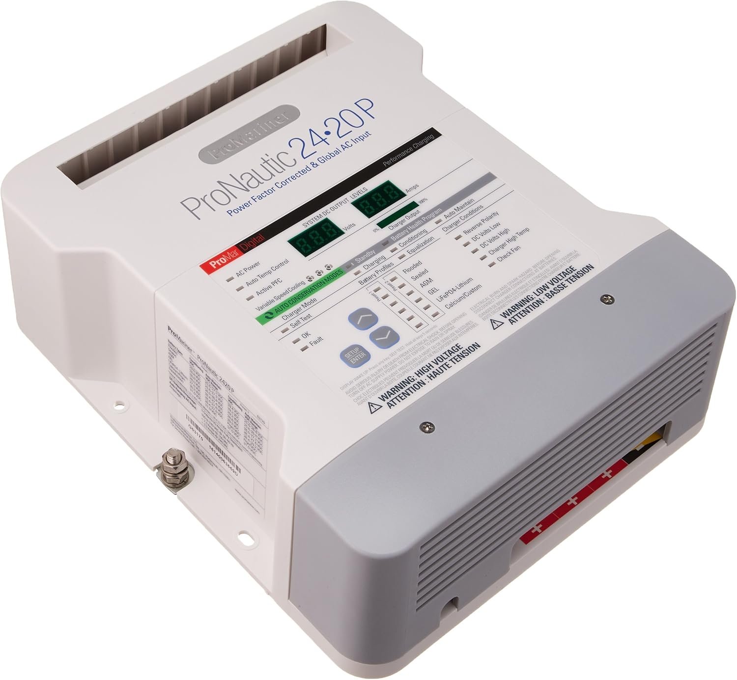 ProMariner ProNautic 2420P 63170 Marine Battery Charger – 24V System, 20A Output, Digital Multi-Stage Charging - Image 2
