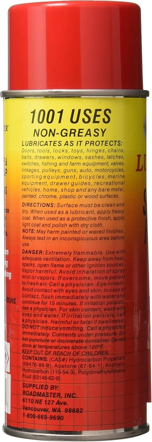 Roadmaster 747 LubeMaster Silicone Spray – 11 oz Dry Silicone Lubricant for Tow Bars, Awning Arms & RV Maintenance - Image 3