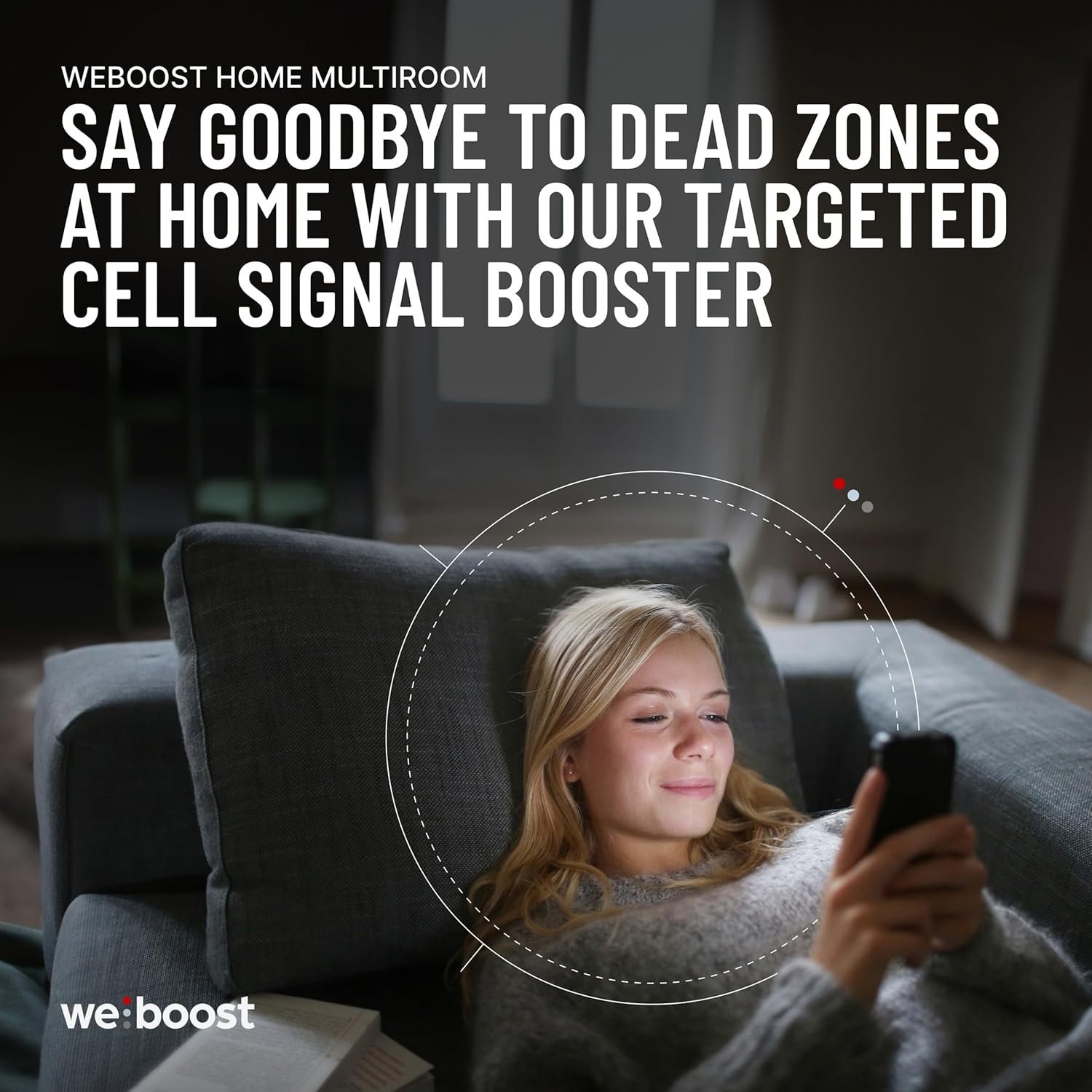 weBoost 470144 Home MultiRoom Cell Signal Booster – 65 dB Gain Residential Coverage for Multiple Rooms - Image 2
