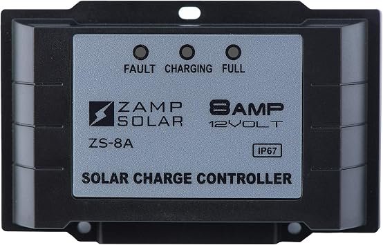 Zamp Solar ZS8AW 8 Amp 5-Stage Waterproof Battery Charger – Smart Multi-Stage Charging with Weather-Resistant Housing