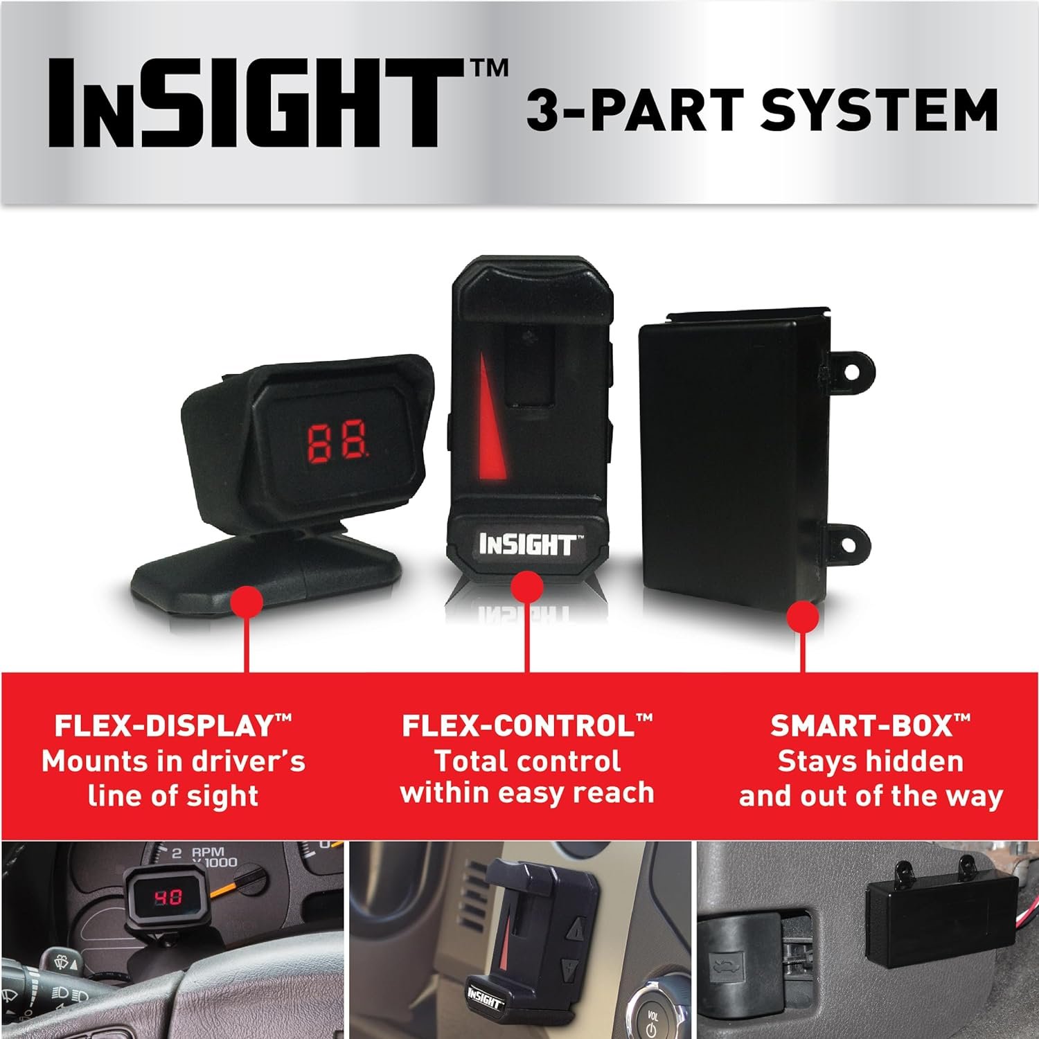 Hopkins 47297 Insight Brake Controller – Proportional Trailer Brake Control – In-Cab Towing Management System - Image 3