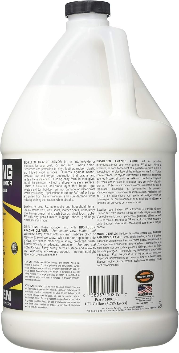 Bio-Kleen M00209 Amazing Armor – 1 Gallon Protective Surface Dressing for Vinyl, Rubber, and Plastic Trim - Image 2