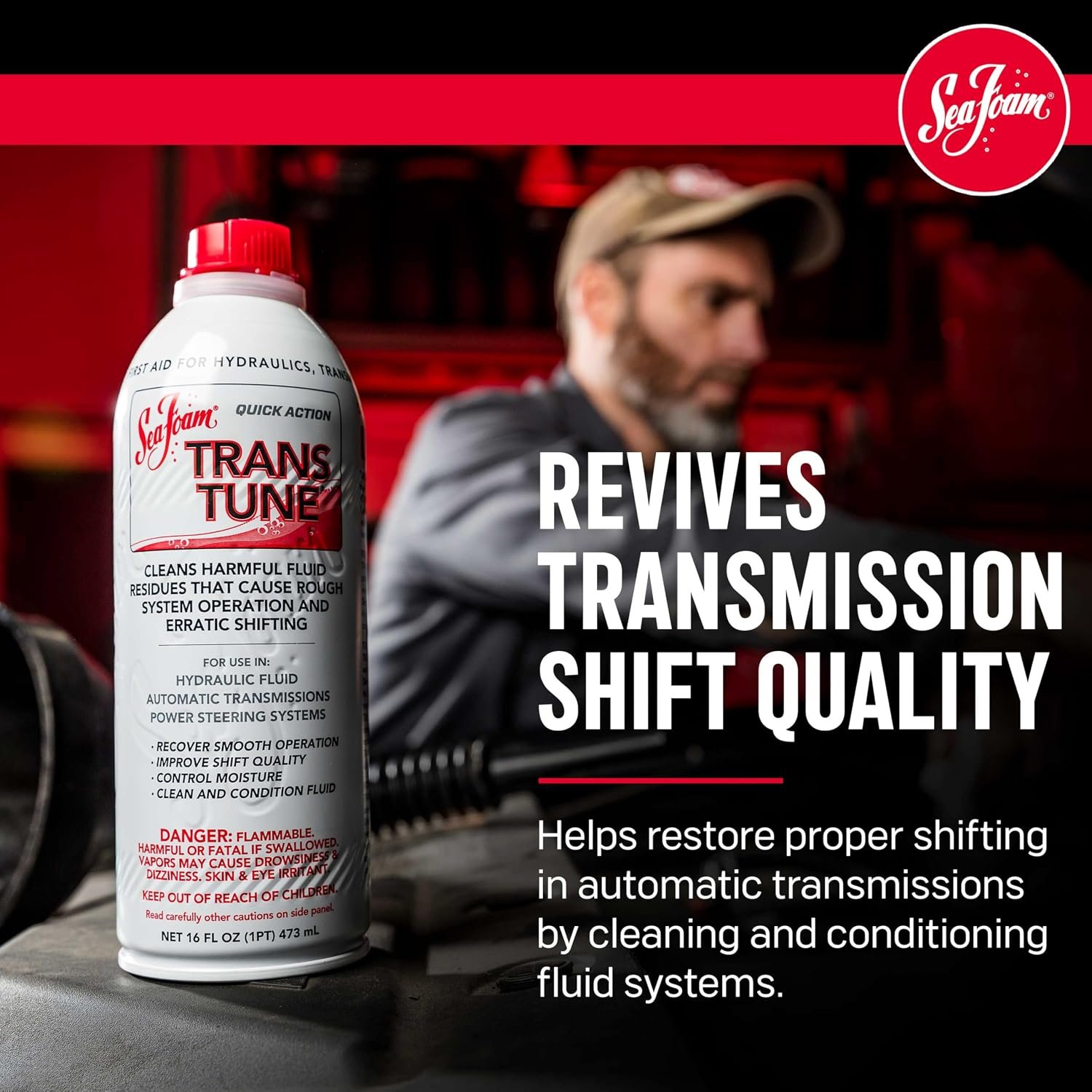 Sea Foam TT16 Trans Tune – 16oz Transmission and Hydraulic System Cleaner for Automatic Transmissions and Power Steering Systems - Image 4