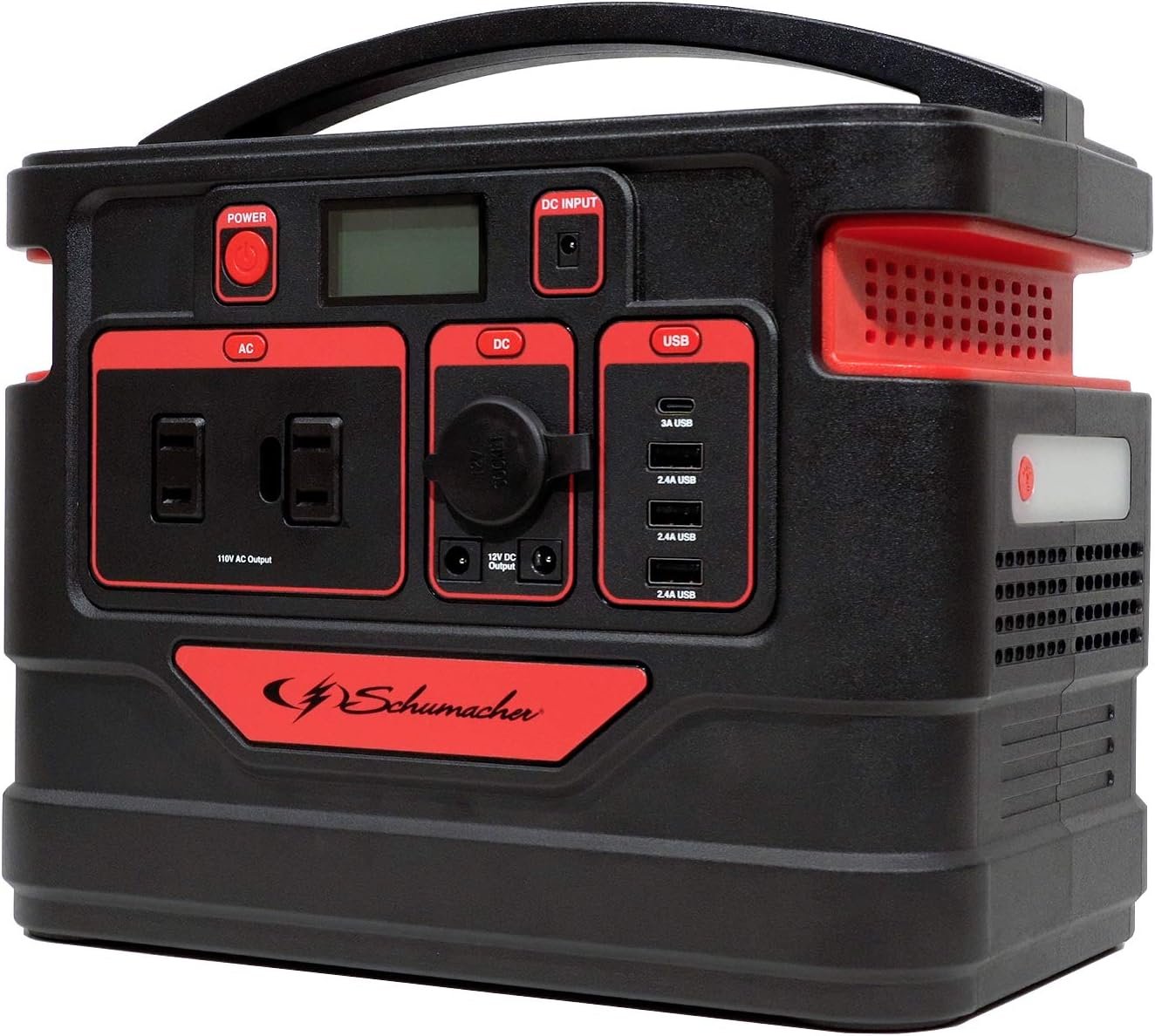 Schumacher SL1466 535-Watt Lithium Power Generator – Portable Lithium Power Station with AC, USB and DC Outputs - Image 2