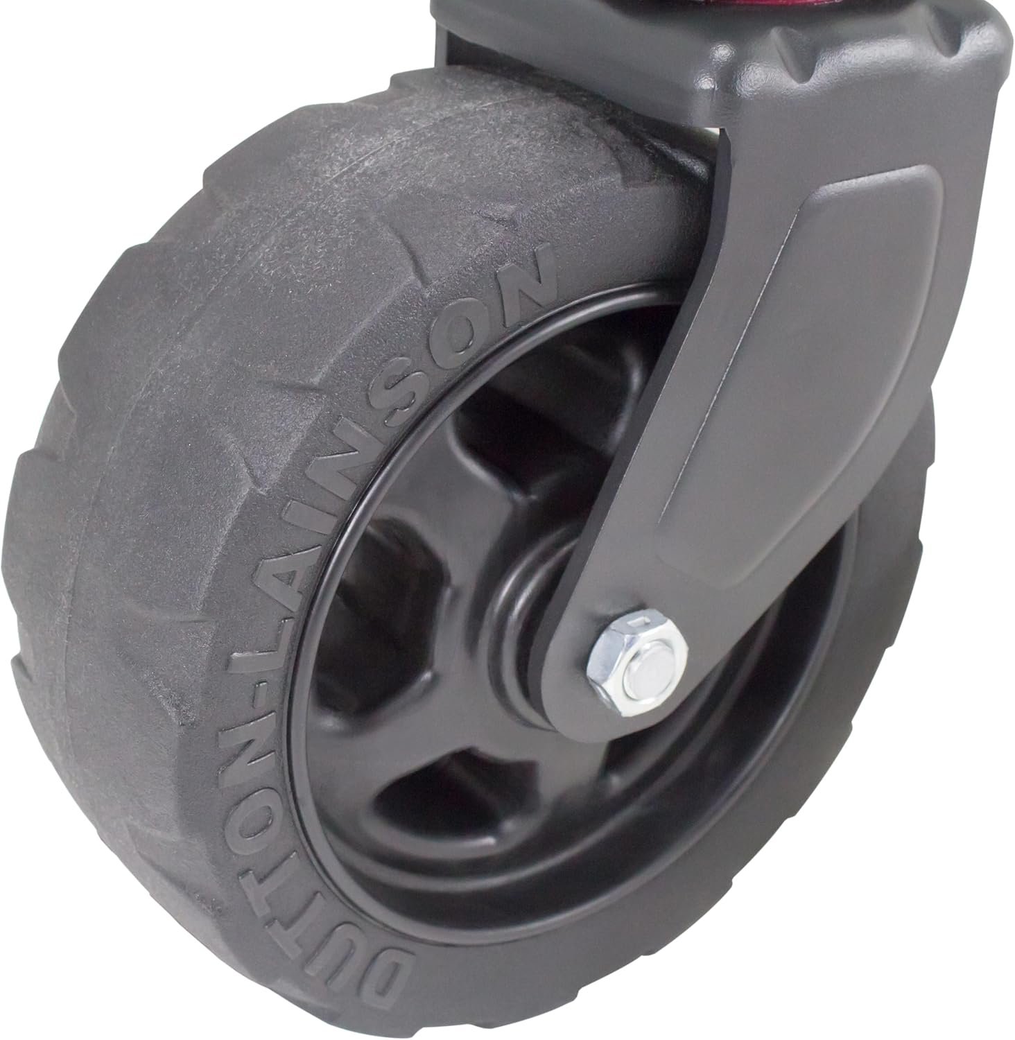 Dutton-Lainson 22335 DLx-P Marine Swivel Jack – 1500 lb Capacity with 8in x 3in Wide Poly Wheel and Reinforced Bracket - Image 5