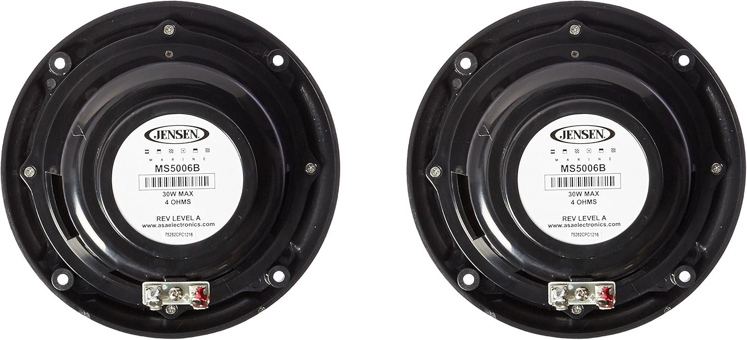 ASA MS5006BR 5in Marine Speakers – Black Water-Resistant Audio Pair for Boats and Recreational Vehicles - Image 2