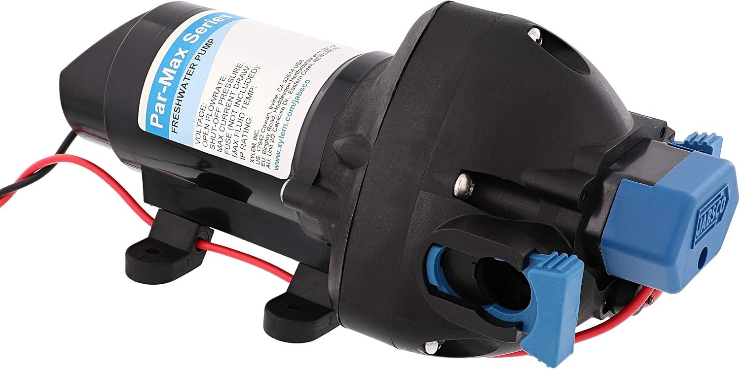 Jabsco 13952-5123 Par-Max 3 Freshwater Pressure Pump – 12V DC 3 GPM 25 PSI – Self-Priming Three-Chamber Design - Image 2