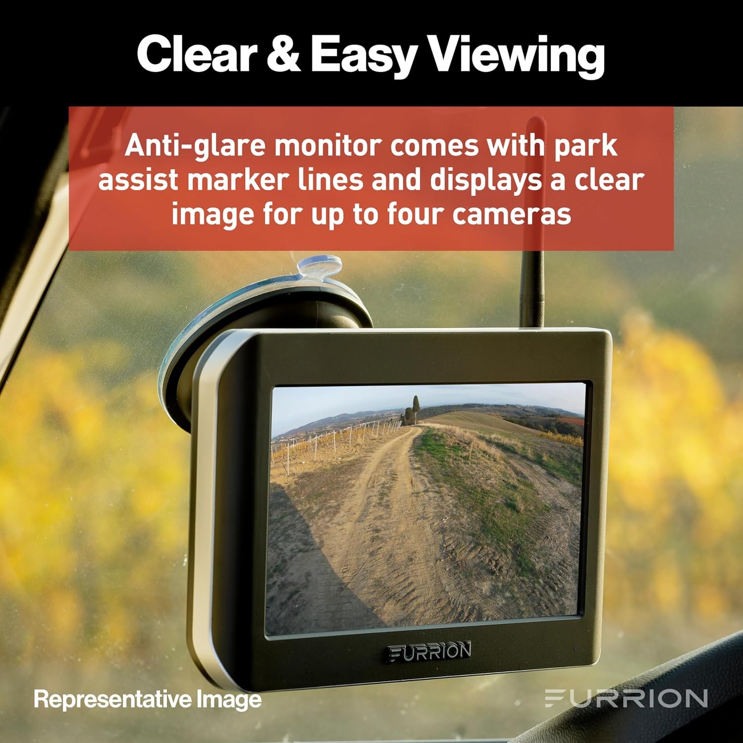 Furrion Vision S 4.3in Monitor and Single Doorway Camera System – RV Observation and Entry Monitoring Package - Image 3