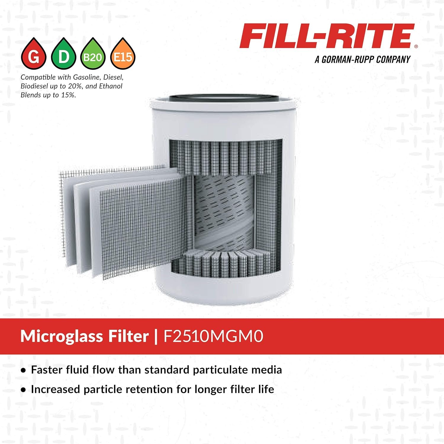 Fill-Rite F2510MGM0 Fuel Filter – 10 Micron Multi-Fuel Spin-On Filter for Systems up to 25 GPM with Water Separation - Image 3