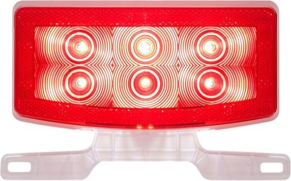 Optronics RVSTL20K LED RV Oblong Tail Light Kit – Stop Turn Tail Lighting Set with Surface Mount Design and Red Lenses