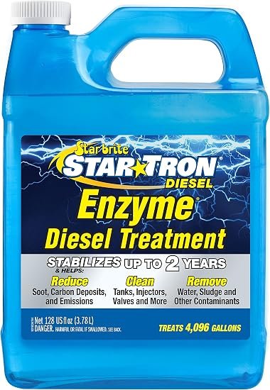 Star Tron 093100N Diesel Enzyme Fuel Treatment – 1 Gallon Concentrate Treats Up to 2,048 Gallons of Diesel Fuel