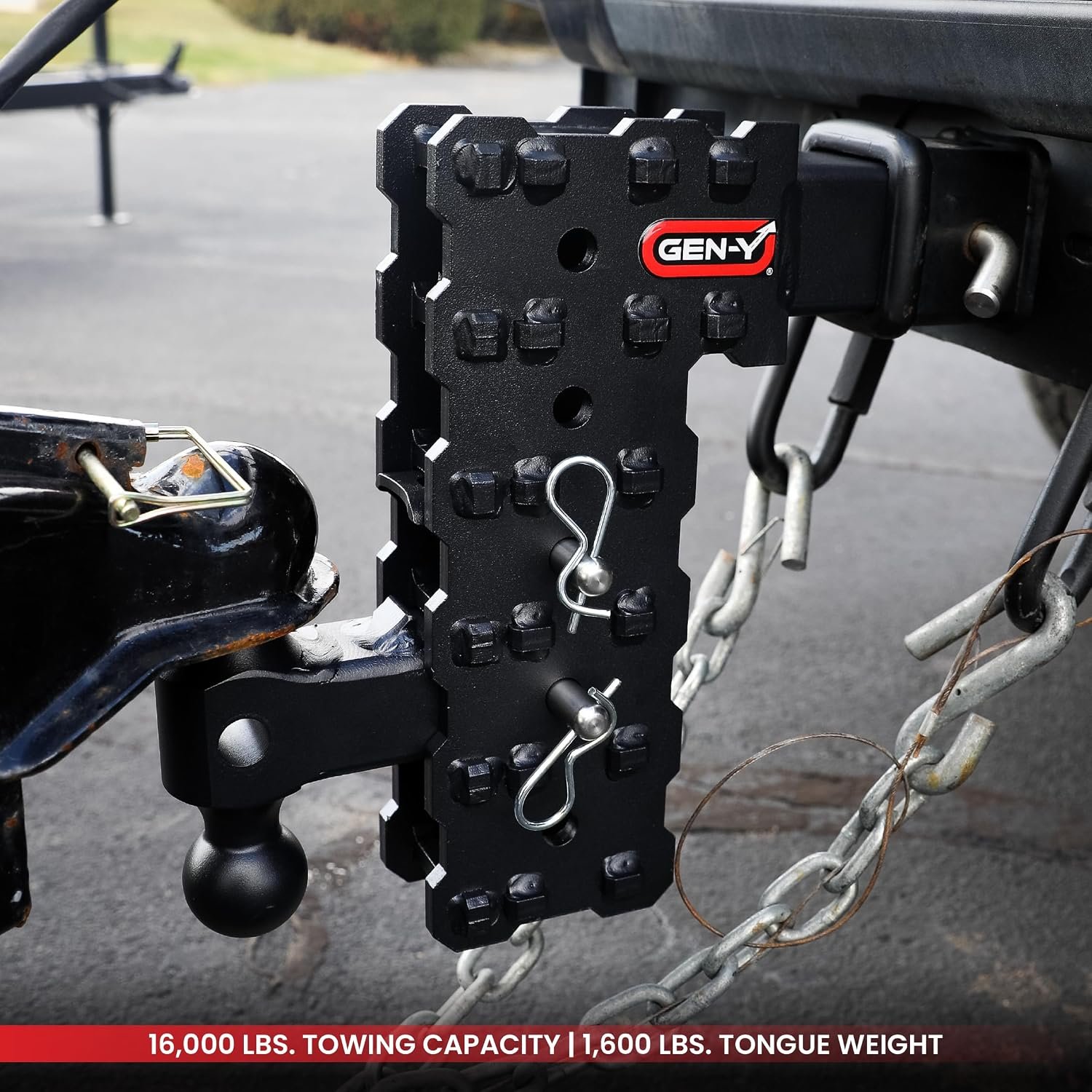 Gen-Y Hitch GH2423X Phantom-X Adjustable Hitch – 2.5in Solid Shank, 5in Drop with 16K Towing Capacity - Image 4