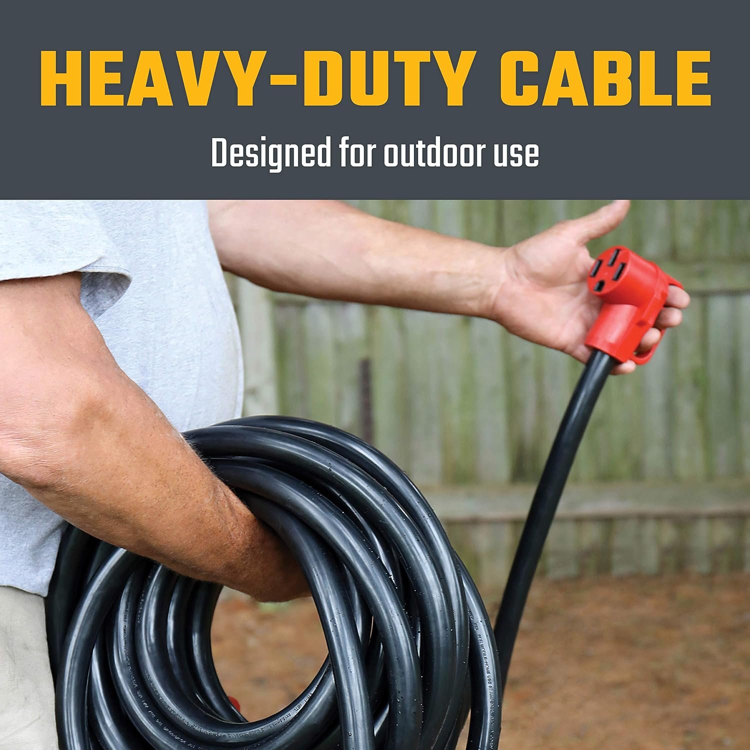 Valterra A105050EH 50 Amp RV Extension Cord – 50 Foot Heavy-Duty Power Cable – Marine-Grade Electrical Connection - Image 5