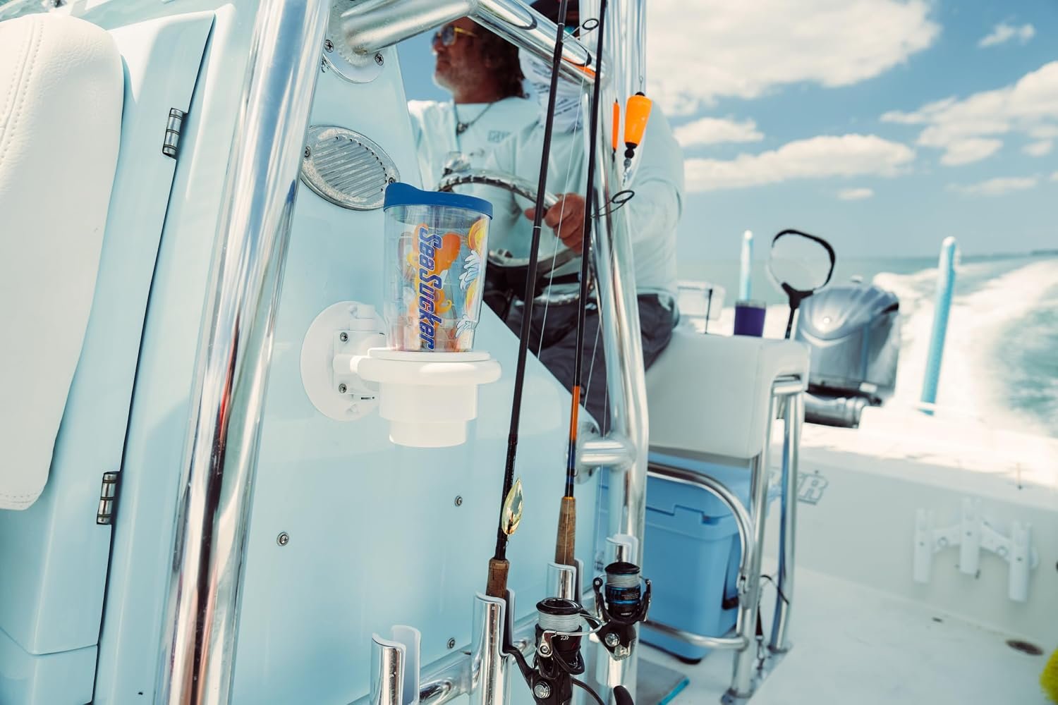 SeaSucker MC5314W Vertical Cup Holder – White Vacuum-Mount Single Beverage Holder for Marine and Vehicle Use - Image 5
