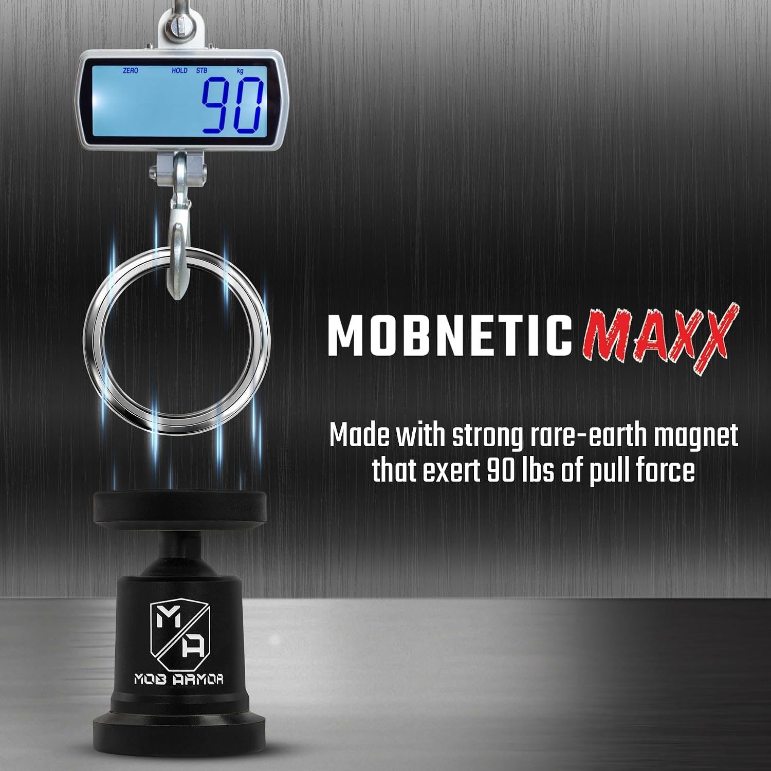 Mob Armor MOBNMXPNK MobNetic Maxx Magnetic Phone Mount – Pink Billet Aluminum Body with 90lb Pull Force & 360° Rotation - Image 4