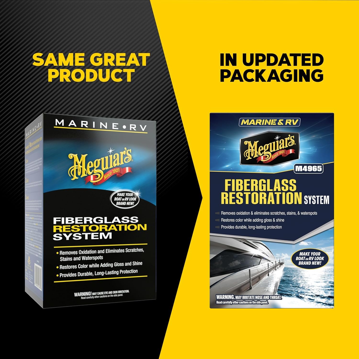 Meguiar's M4965 Marine/RV Fiberglass Restoration Kit – Complete Oxidation Removal, Polishing & Protection System - Image 2