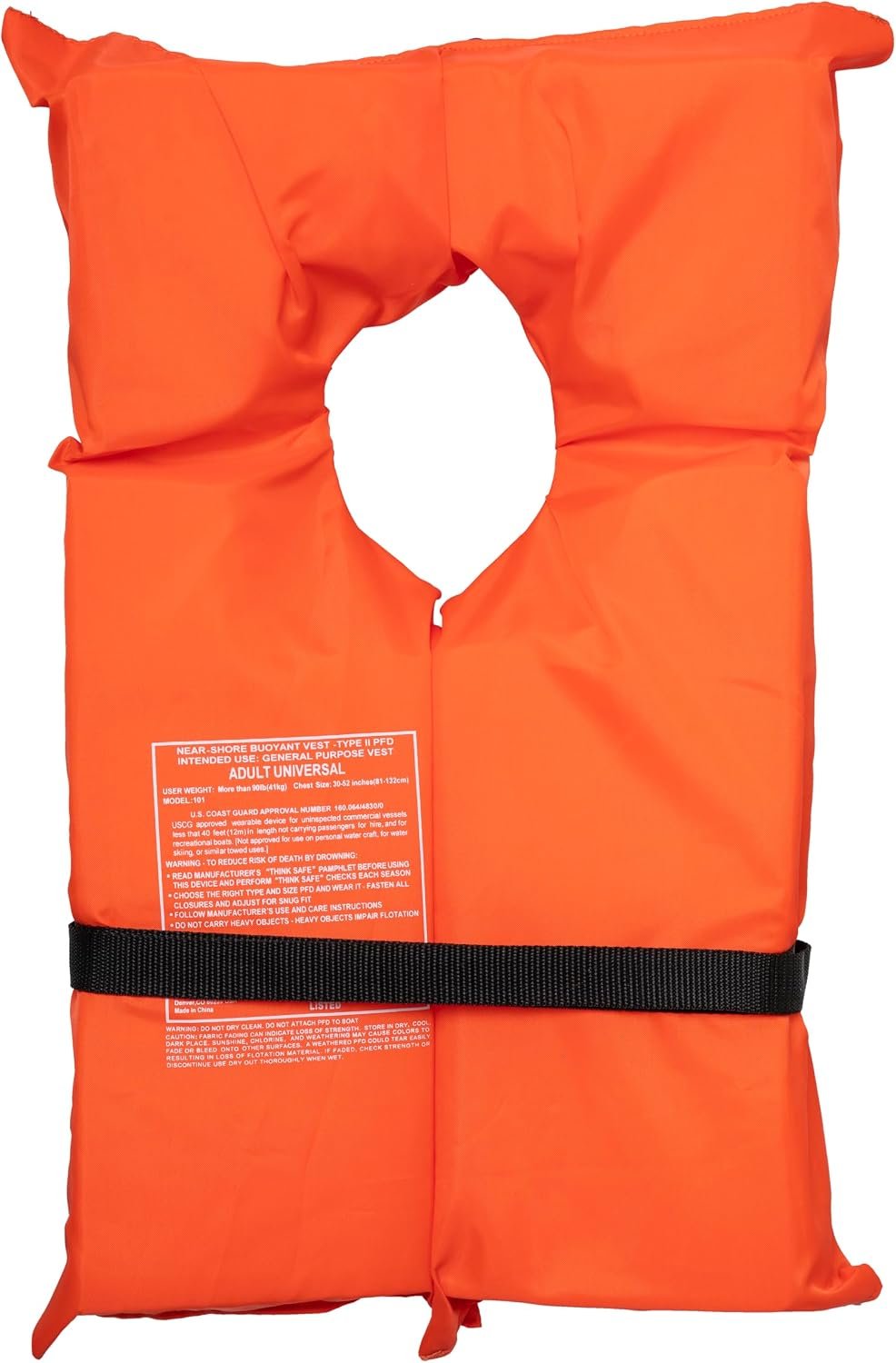 Airhead 1000015AOR Type II Keyhole Life Vest – Adult Offshore Flotation Device in High-Visibility Orange - Image 2