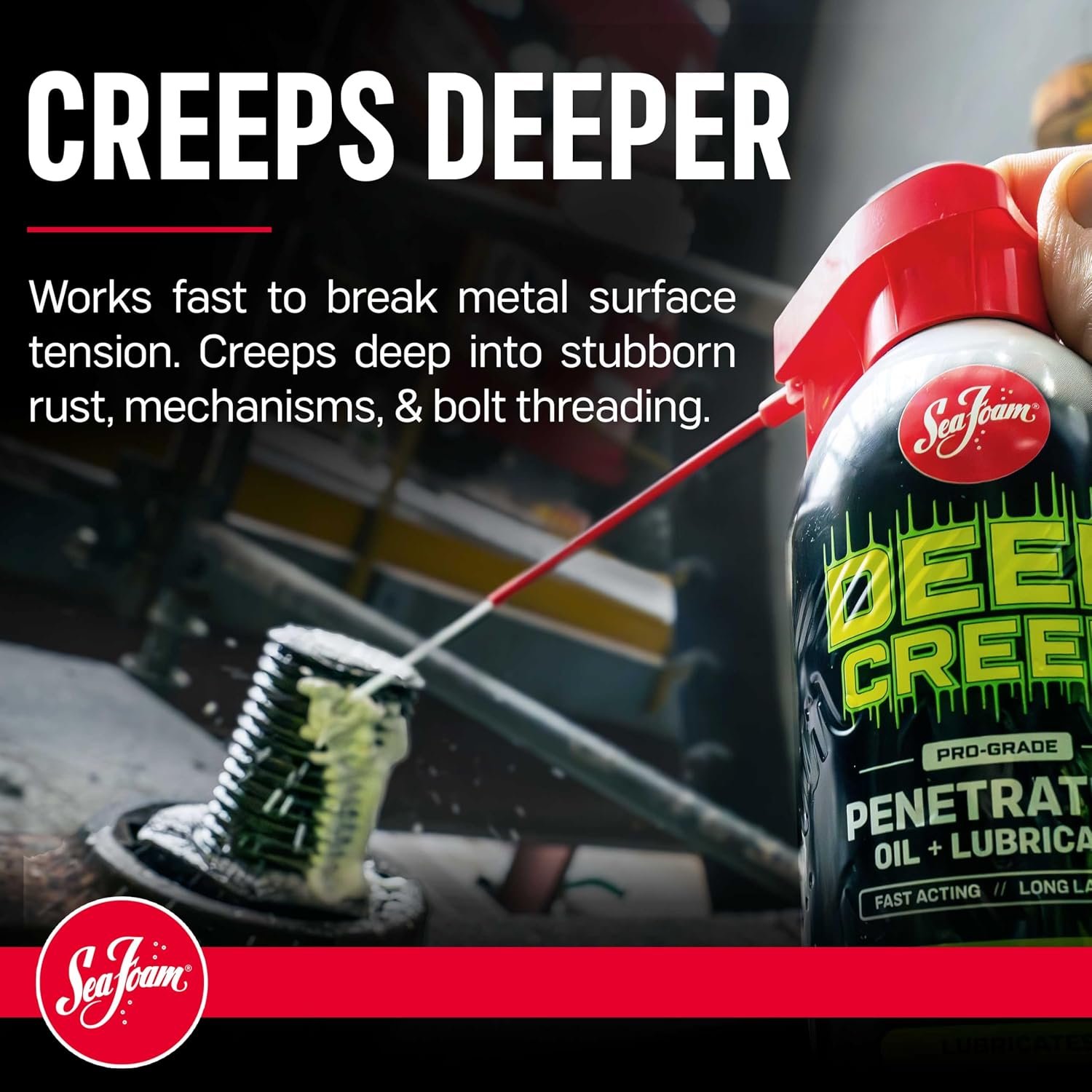 Sea Foam DC14 Deep Creep – 12oz Penetrating Oil with Lubricating and Rust-Loosening Aerosol Formula - Image 3