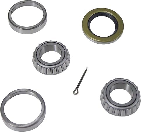 Dutton-Lainson 21799 Trailer Wheel Bearing Set – 1in Spindle Fit with L44643 Bearings, Grease Seal & Cotter Pin