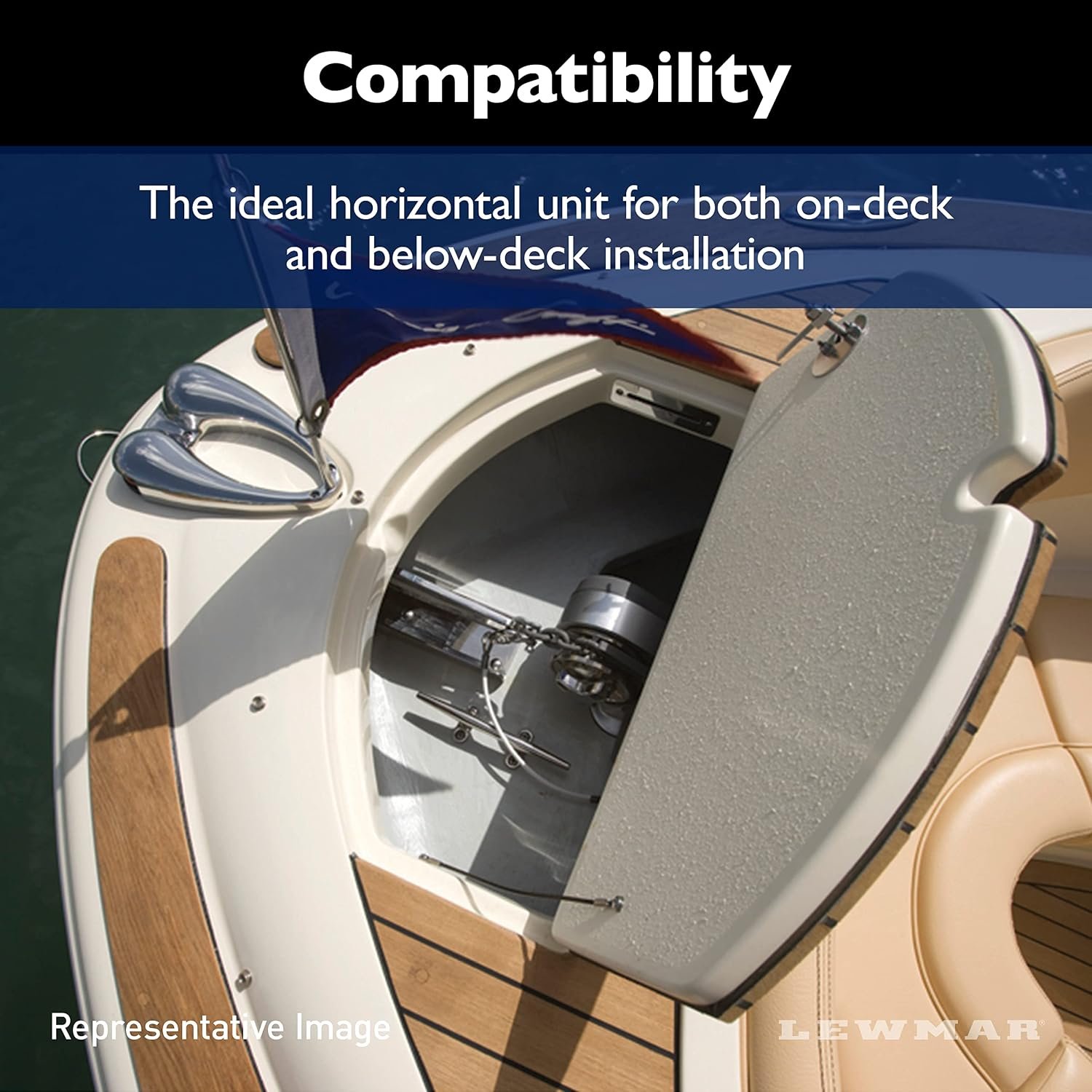 Lewmar Pro-Series 1000H Windlass Kit – Horizontal 1000W Anchor Windlass with 5/16in Gypsy for Recreational Boats - Image 5