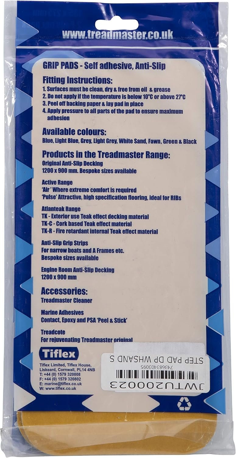 Lewmar JWTU200023 Size 1 Original Step Pad – White Sand Finish Replacement Deck Pad for Lewmar Hatches - Image 5