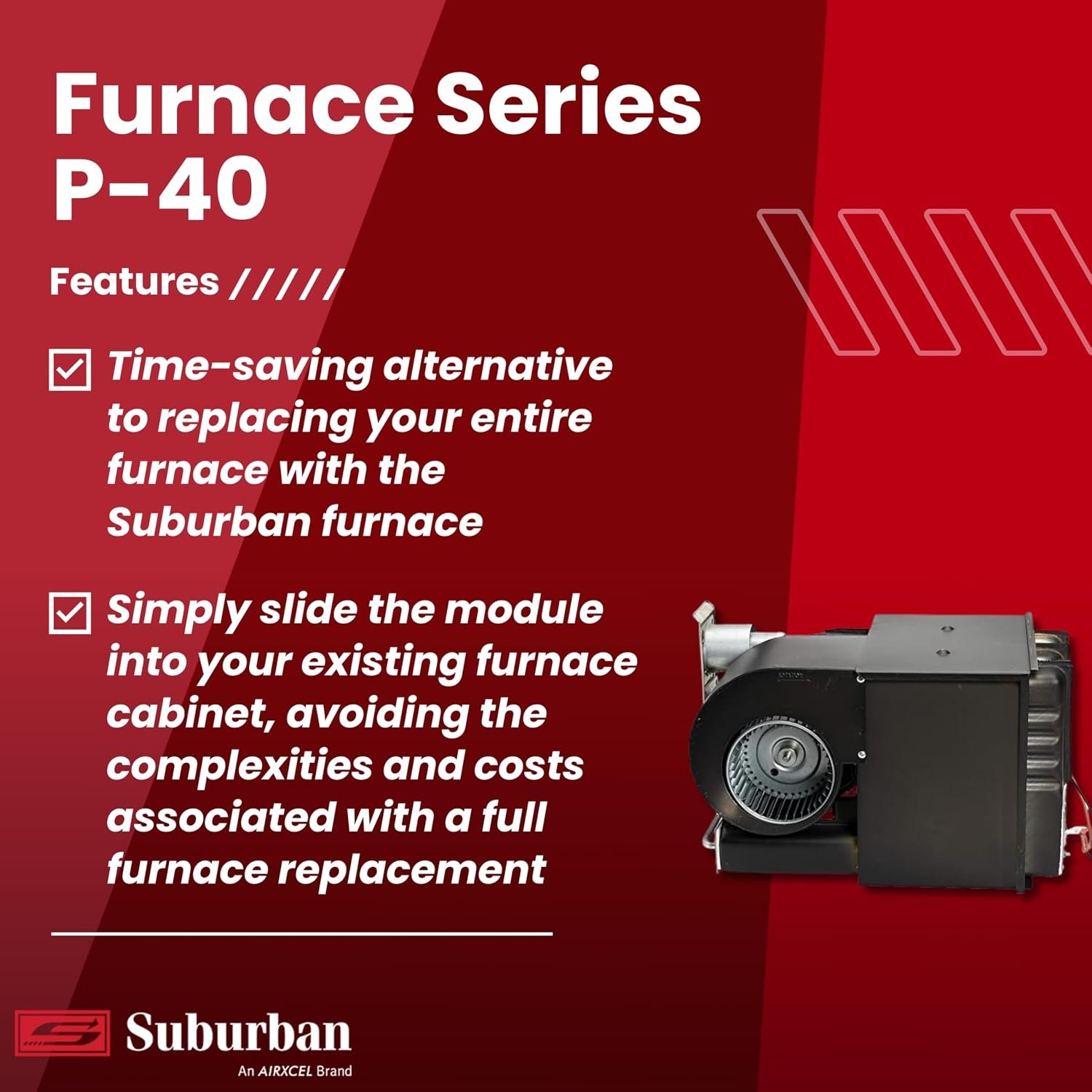 Suburban 2615A RP-40 Furnace Core Positive – OEM Replacement Furnace Core Assembly for RV Heating Service - Image 2