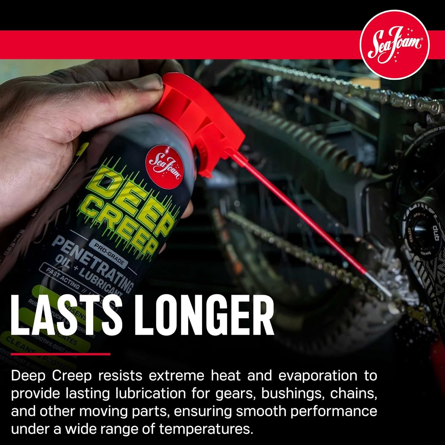 Sea Foam DC14 Deep Creep – 12oz Penetrating Oil with Lubricating and Rust-Loosening Aerosol Formula - Image 5
