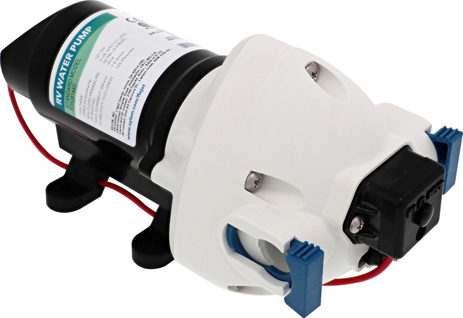 Flojet R3526144D RV Water Pump – 12V Demand Pump, 3.0 GPM Flow Rate, 50 PSI Shutoff Pressure - Image 3