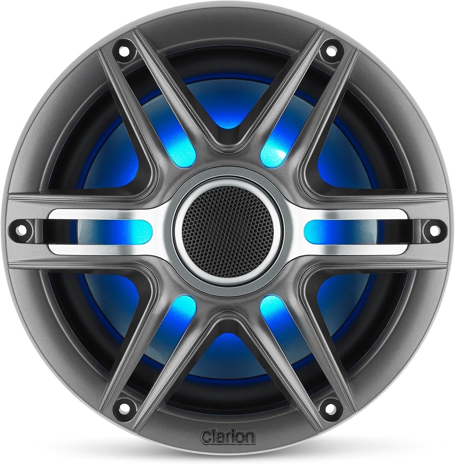 Clarion 92621 7.7-Inch Coaxial Marine Speakers – 100W RMS Power Handling with RGB LED Illumination and IP55 Rating - Image 3