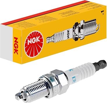 NGK 93226 KR9E-G Spark Plug Pack of 4 – Racing Motorcycle Plug with Fine-Wire Electrode Design