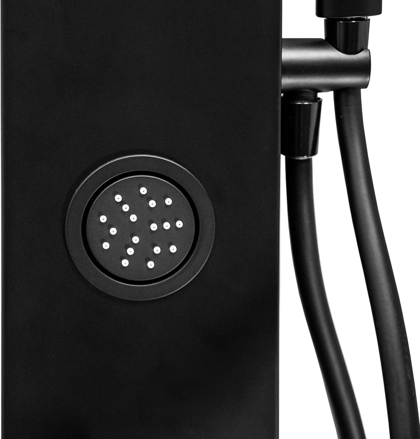 Dura Faucet DFSA913MB RV Shower Panel Column – Matte Black Shower Tower with Integrated Controls and Handheld Wand - Image 7