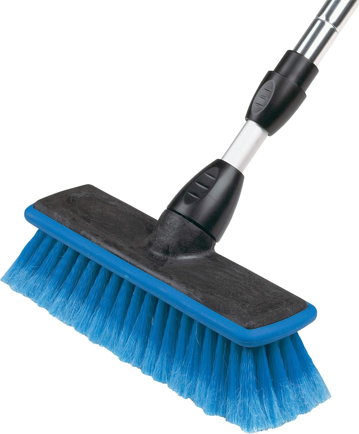 Carrand 93089A Flow-Through Brush – 10in Wash Head with 65in Extension Handle for RV and Truck Cleaning - Image 2