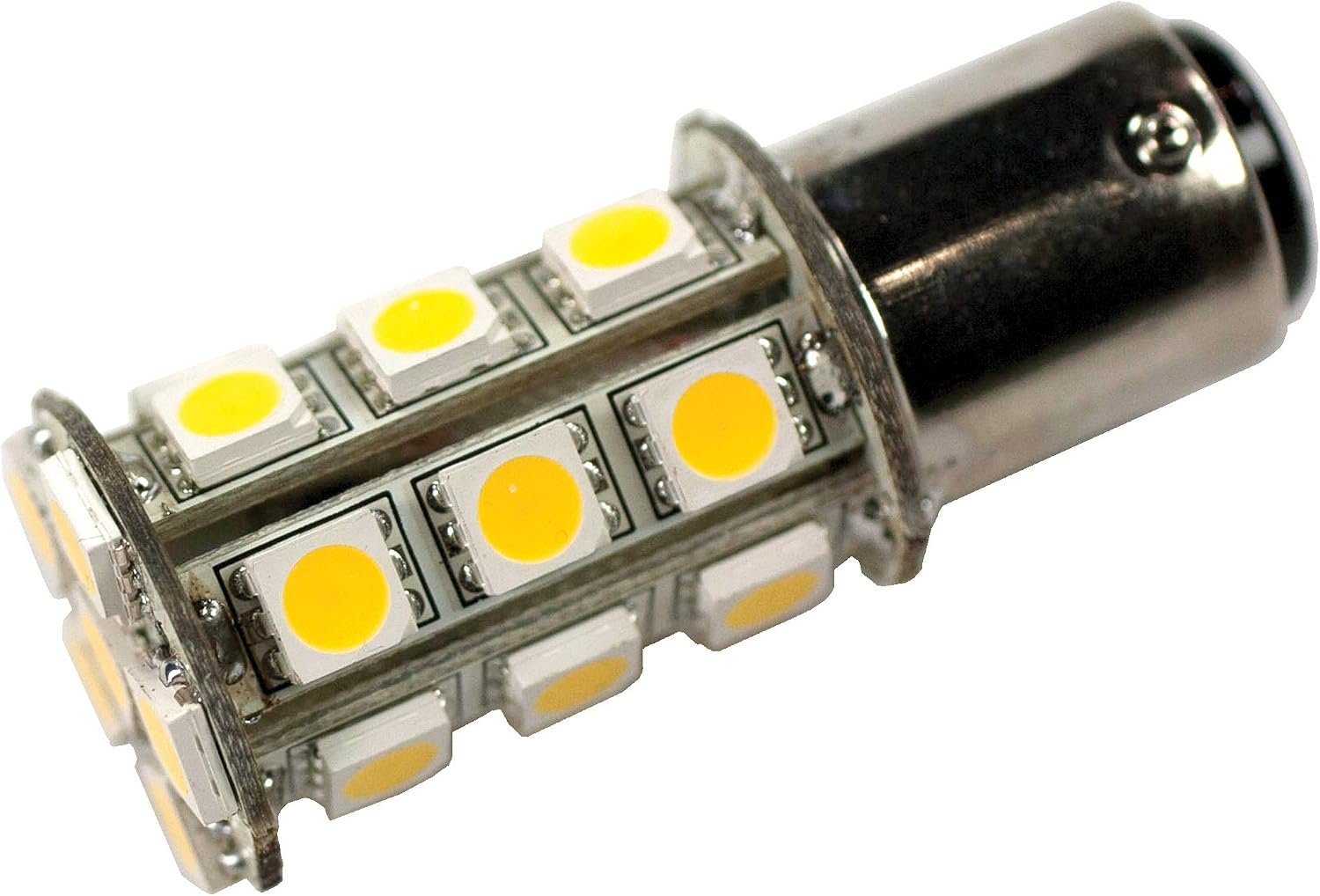 Arcon 50492 #1076 LED Replacement Bulb – 24 LED Soft White 12V Wedge Base Interior RV Lighting