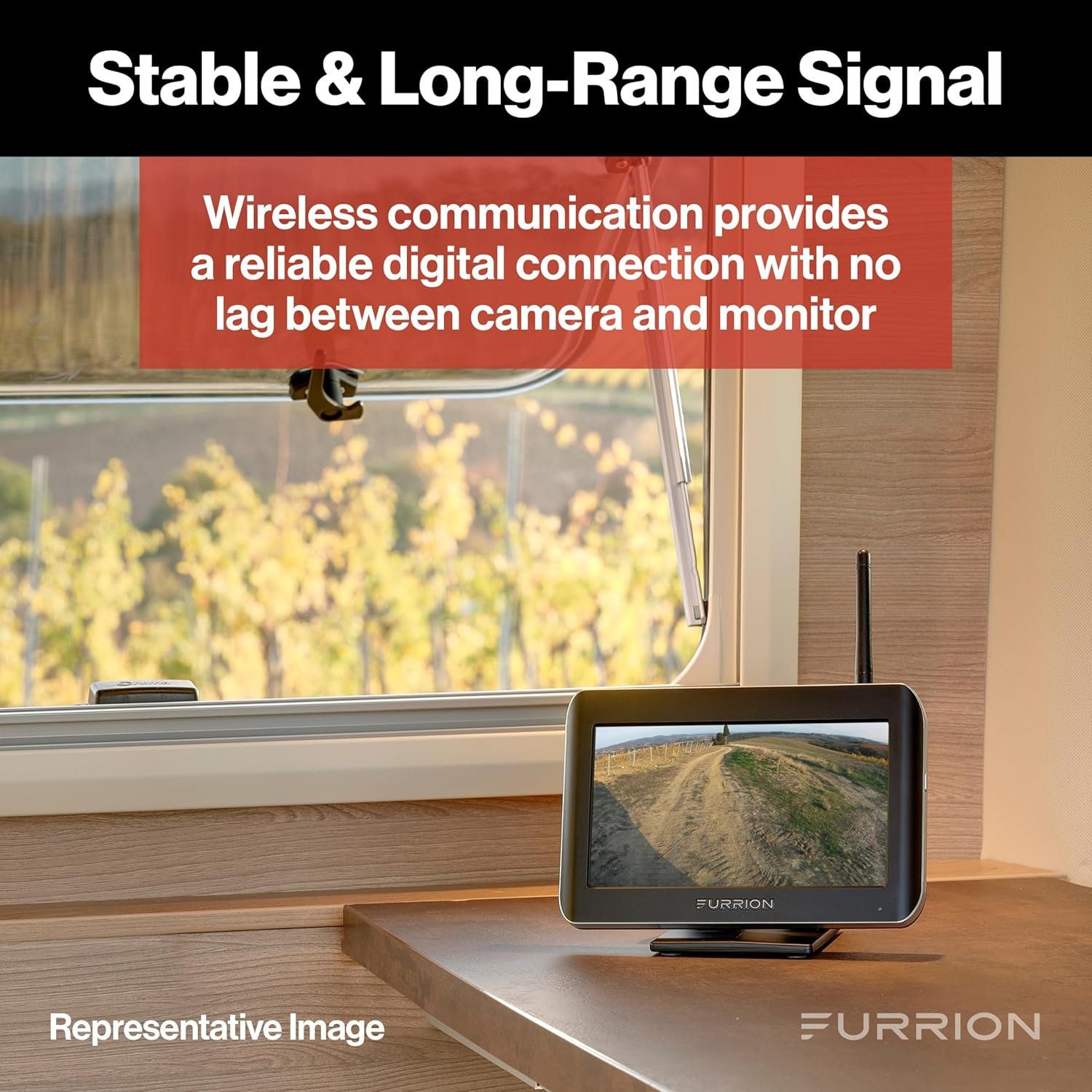 Furrion Vision S 4.3in Monitor and Single Doorway Camera System – RV Observation and Entry Monitoring Package - Image 5