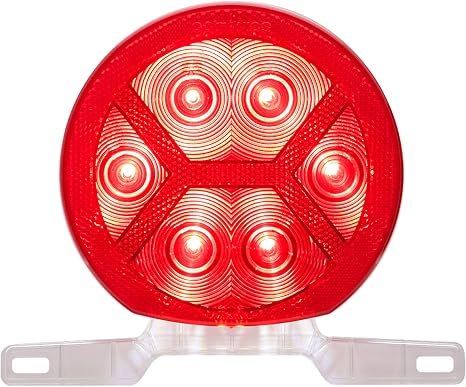 Optronics RVSTL10K LED RV Tail Light Kit – Round Surface-Mount Stop Turn Tail Lights with License Illuminator and Lifetime LED Warranty