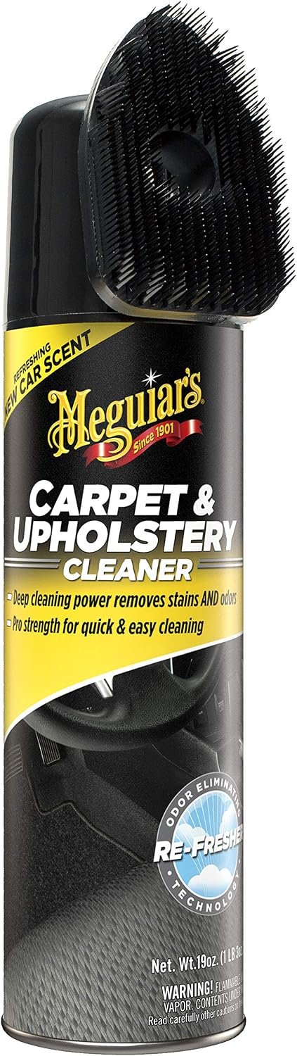 Meguiar's G191419 Carpet & Upholstery Cleaner – 19 oz Aerosol Fabric Stain and Odor Remover - Image 2