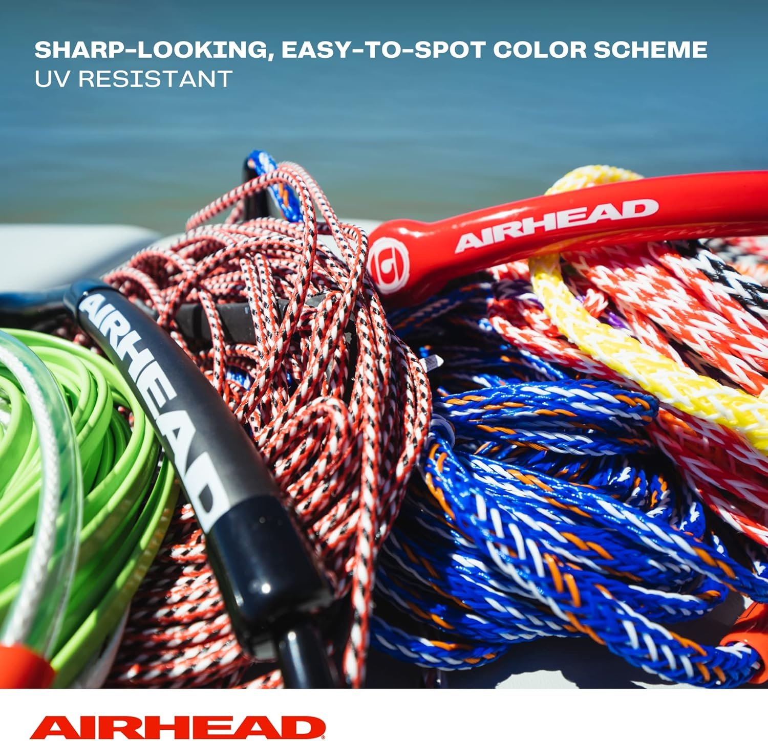 Airhead AHWR1 Wakeboard Rope with Phat Grip Handle – 75 ft Mainline, Aluminum Core Handle & Trick Handle Section - Image 4