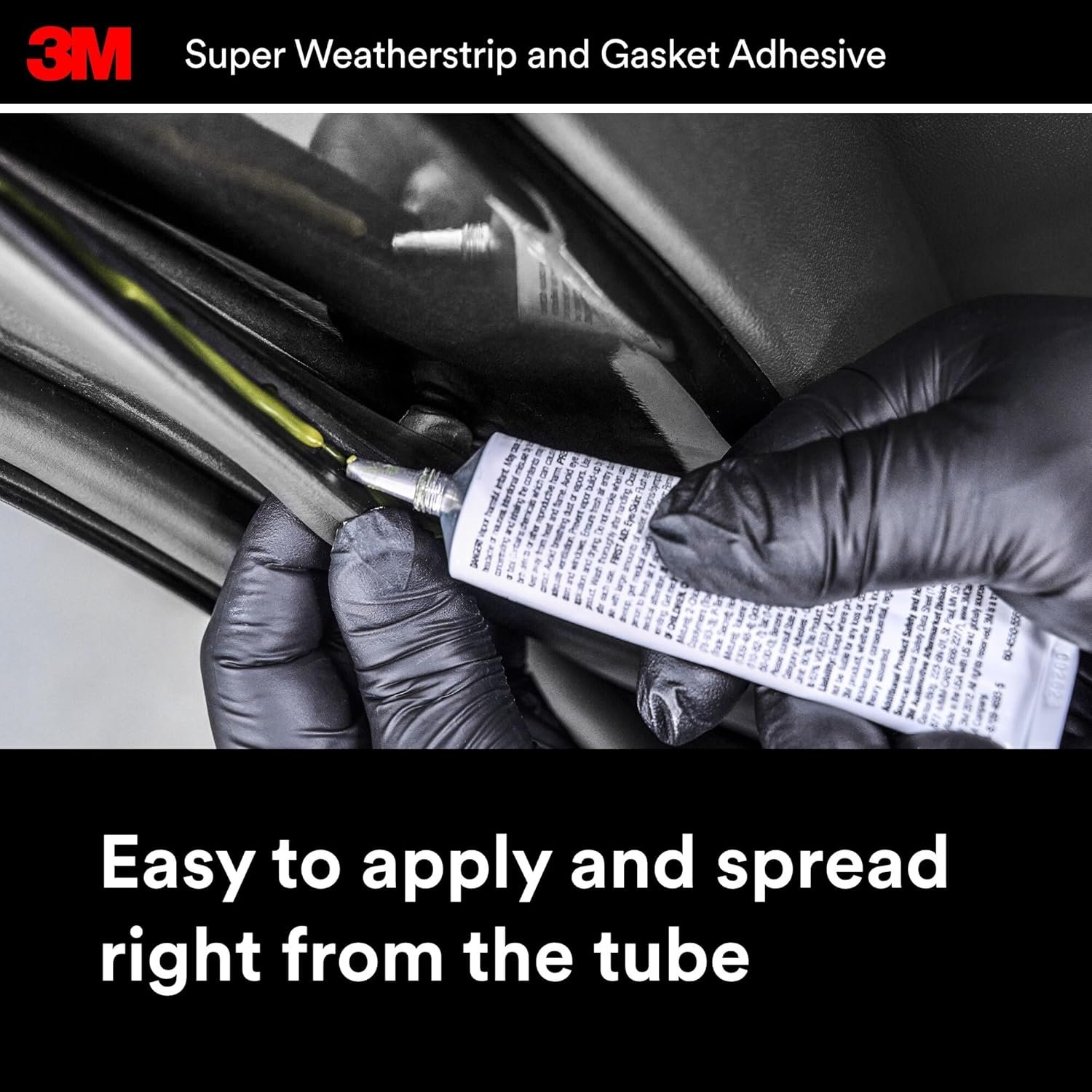 3M 8008 Super Weatherstrip Adhesive Yellow – 5 fl oz Flexible Bond for Rubber Seals, Gaskets & Weatherstripping - Image 4