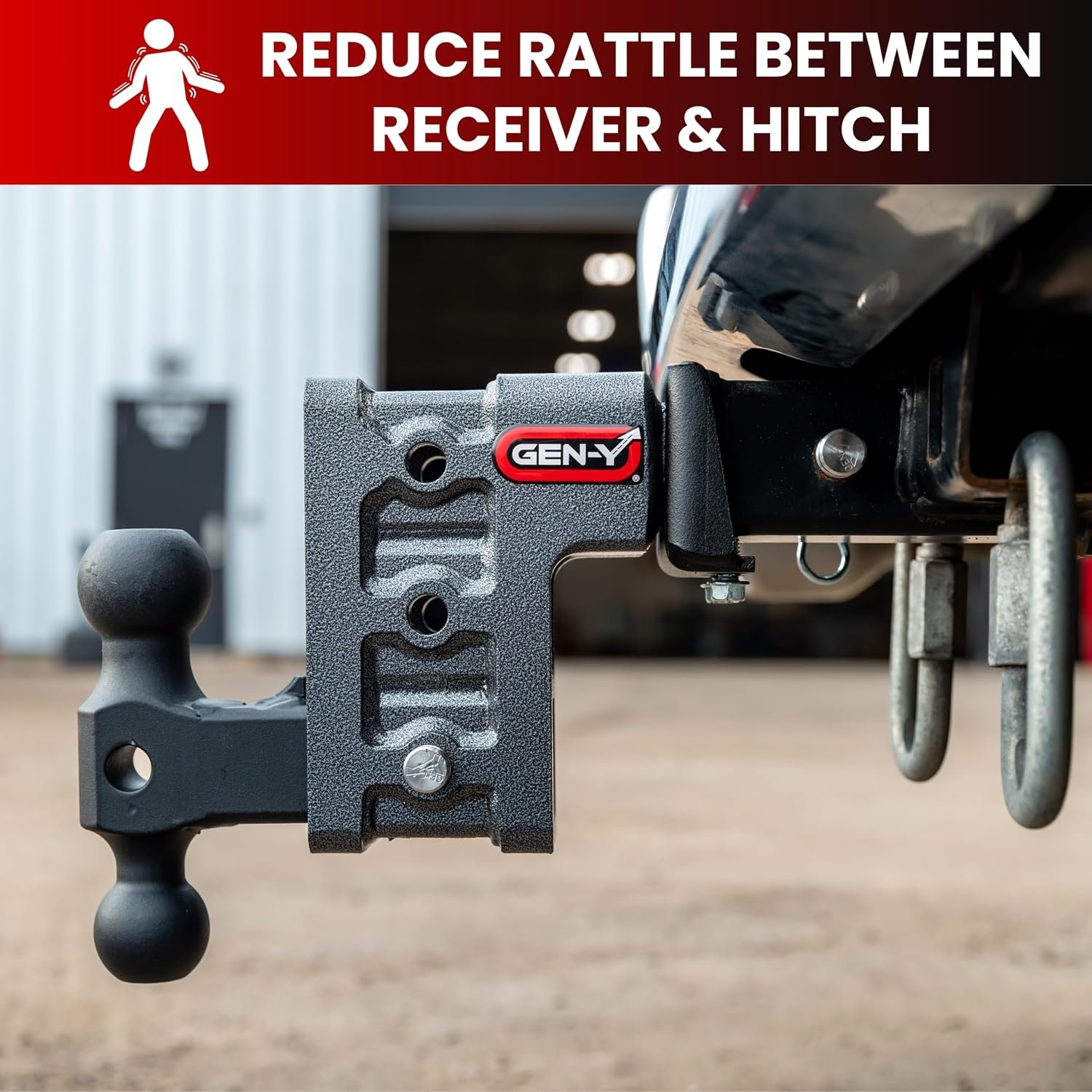 Gen-Y Hitch 2.5in Bolt-On Anti-Rattle Attachment – Receiver Hitch Stabilizer for Smoother Trailer Towing - Image 5