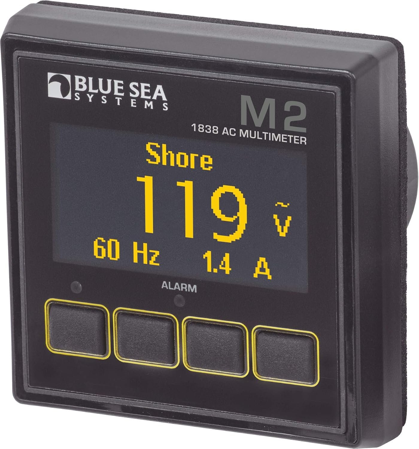 Blue Sea Systems 1838BSS M2 OLED AC Multimeter – Marine Digital Voltage and Power Monitoring Display
